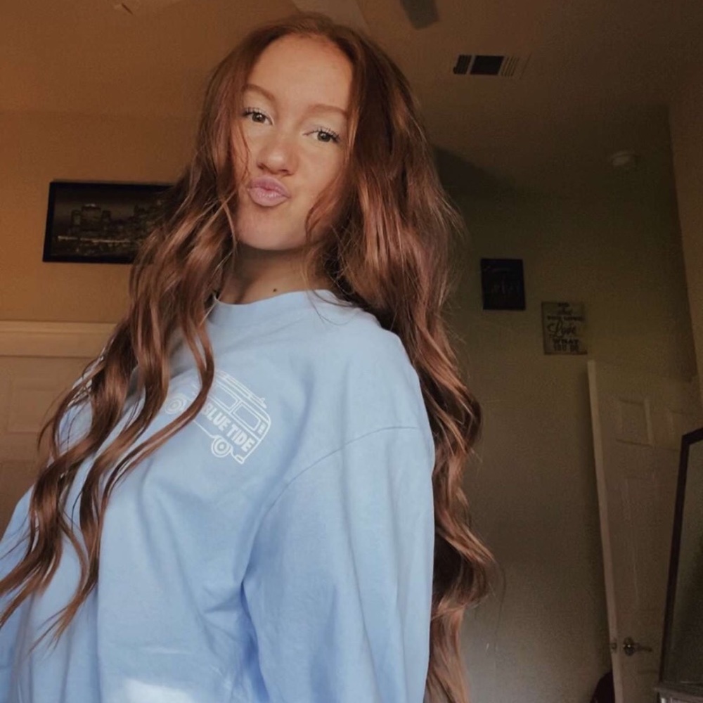 Blue Tide VW bus long sleeve